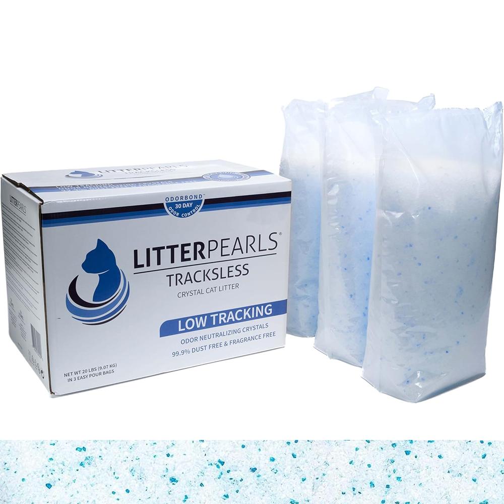 Litter Pearls TrackLess силікагелевий наповнювач для котячих туалетів 18,94 л (30022) Litter Pearls TrackLess силікагелевий наповнювач для котячих туалетів 18,94 л (30022)